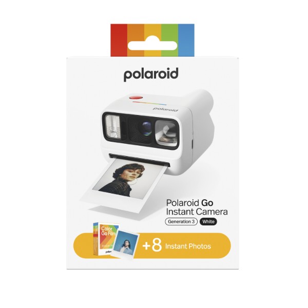 Фото - Фотокамера моментальной печати Polaroid Go Gen 3 White + Color Film Bundle (8 Photos) (6648)
